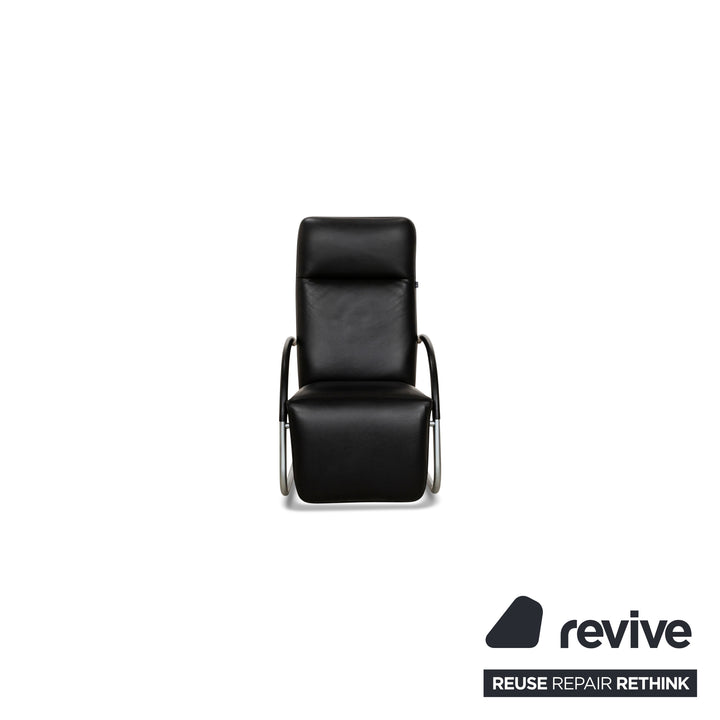 Franz Fertig Fino Leather Lounger Black manual function