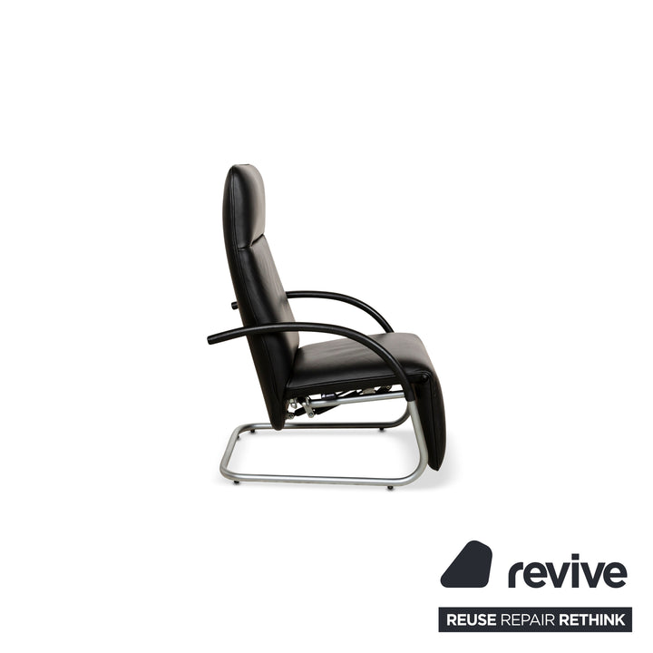 Franz Fertig Fino Leather Lounger Black manual function