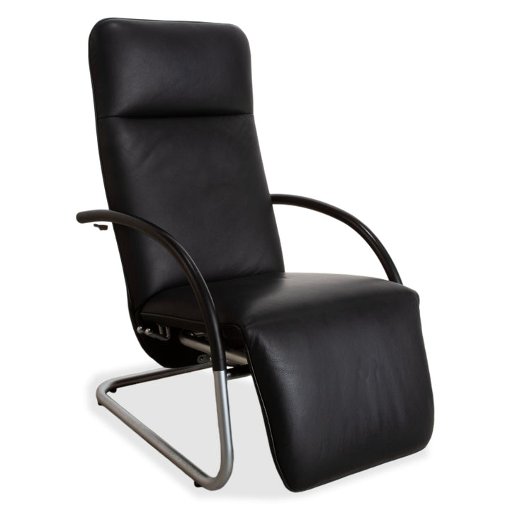 Franz Fertig Fino Leder Sessel Schwarz manuelle Funktion Relaxfunktion