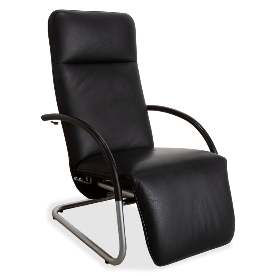 Franz Fertig Fino Leder Sessel Schwarz manuelle Funktion Relaxfunktion