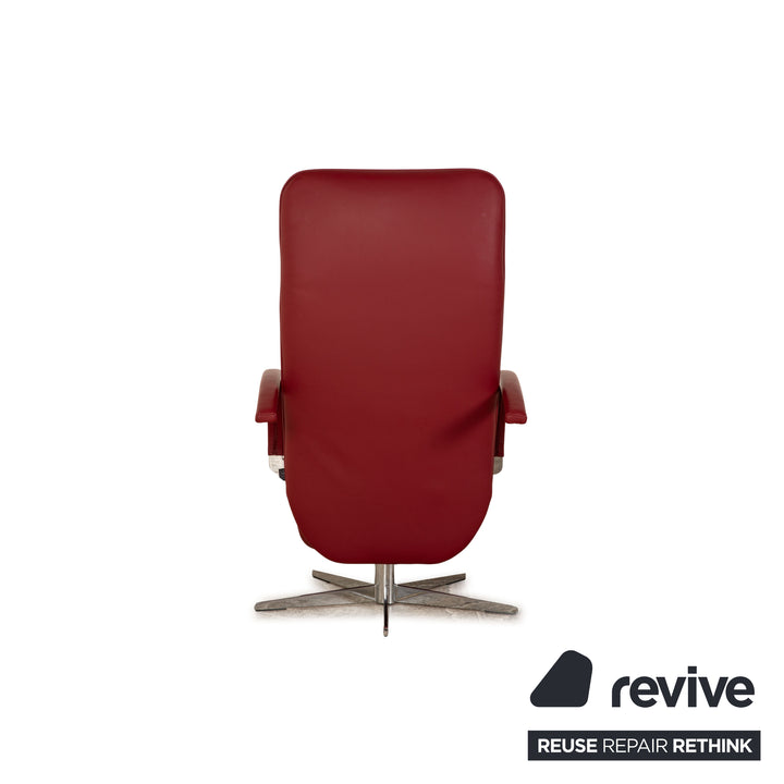 Franz Fertig Fino Leder Sessel Rot manuelle Funktion Relaxfunktion
