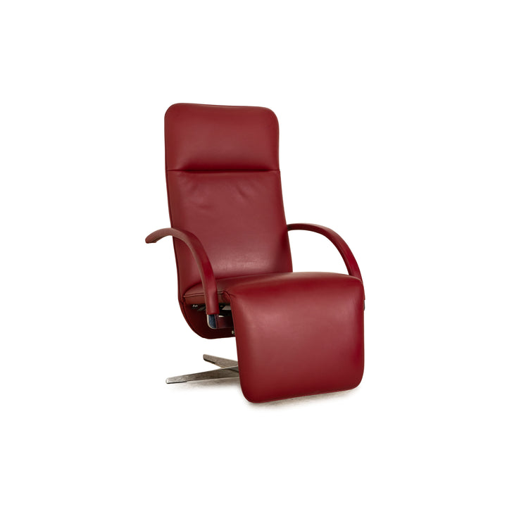 Franz Fertig Fino Leder Sessel Rot manuelle Funktion Relaxfunktion