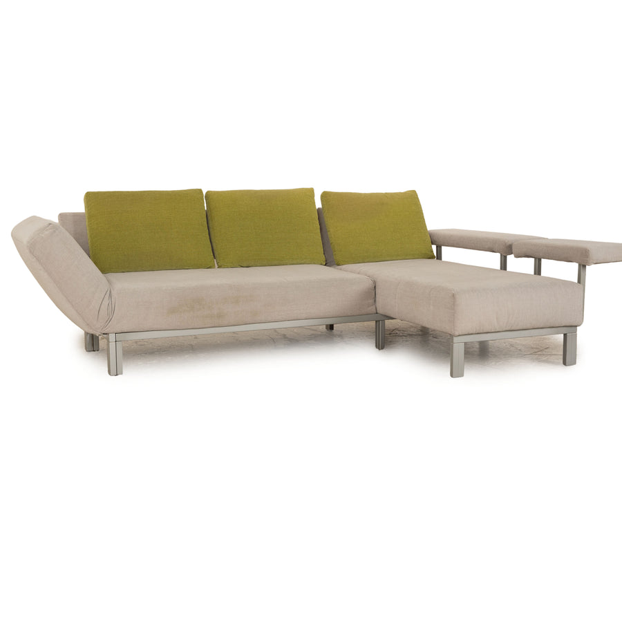 Franz Fertig Twinset Stoff Ecksofa Grau manuelle Funktion Liegefunktion
