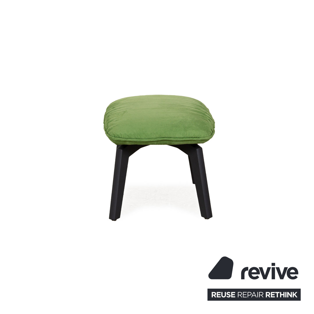 Freifrau Marla Fabric Armchair Set Green Armchair Stool