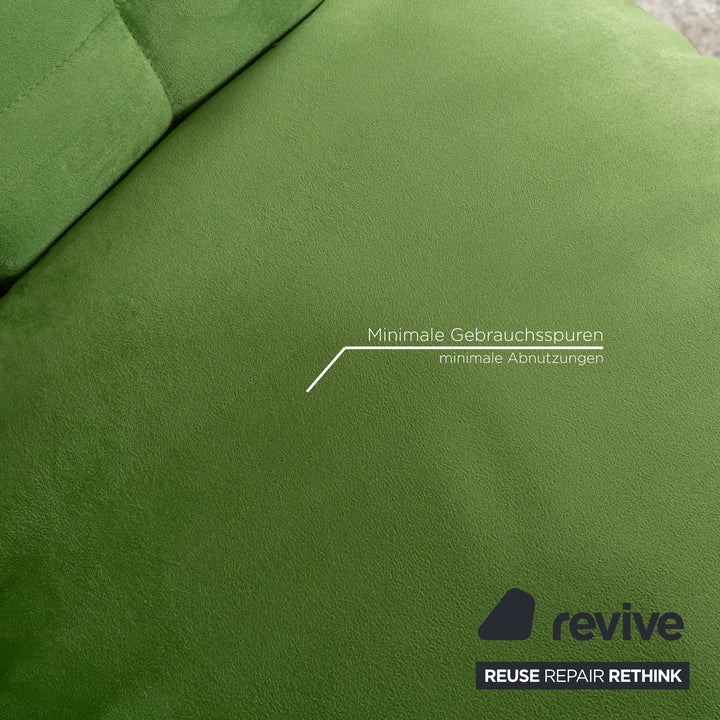 Freifrau Marla Fabric Armchair Set Green Armchair Stool