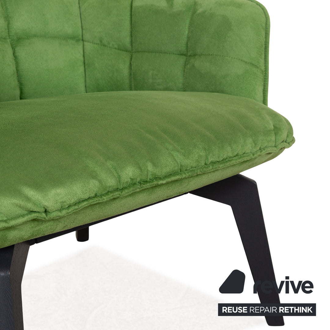 Freifrau Marla Fabric Armchair Green