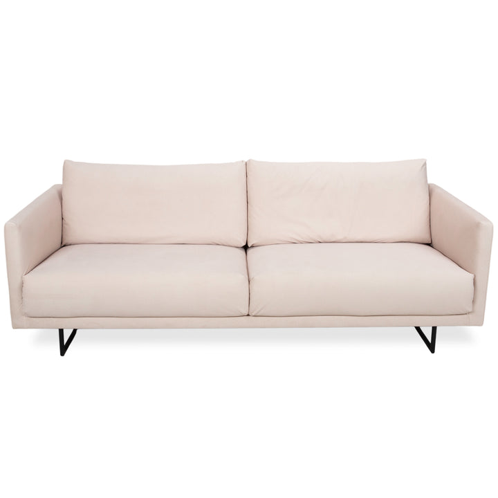 Freistil Rolf Benz 133 Fabric Three-seater Beige Cream Sand Sofa Couch Reupholstered Astera 318