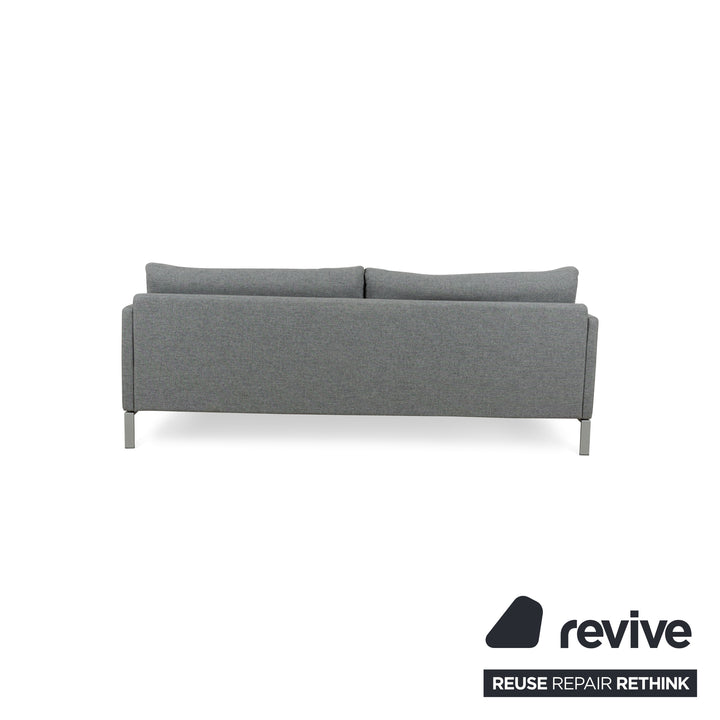 Freistil Rolf Benz 133 Fabric Three-Seater Gray Sofa Couch