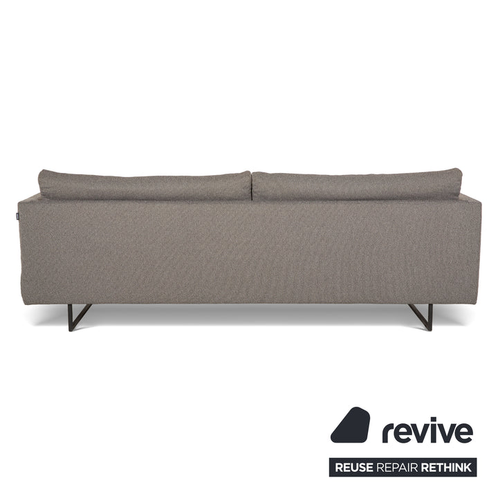 Freistil Rolf Benz 133 Fabric Three-Seater Gray Sofa Couch