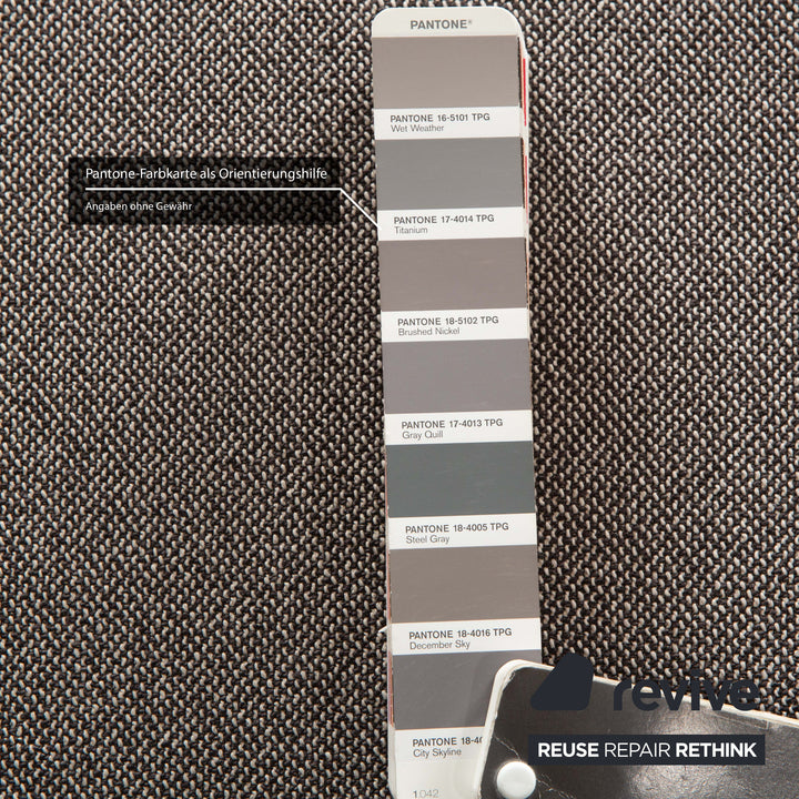 Canapé 3 places Freistil Rolf Benz 133 en tissu gris