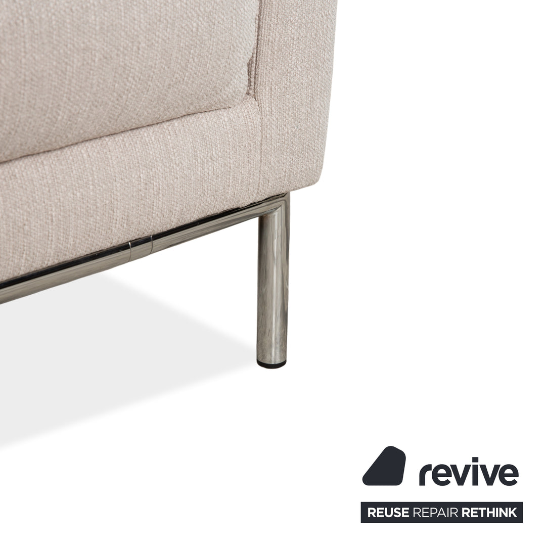 Canapé 3 places Freistil Rolf Benz 141 en tissu beige