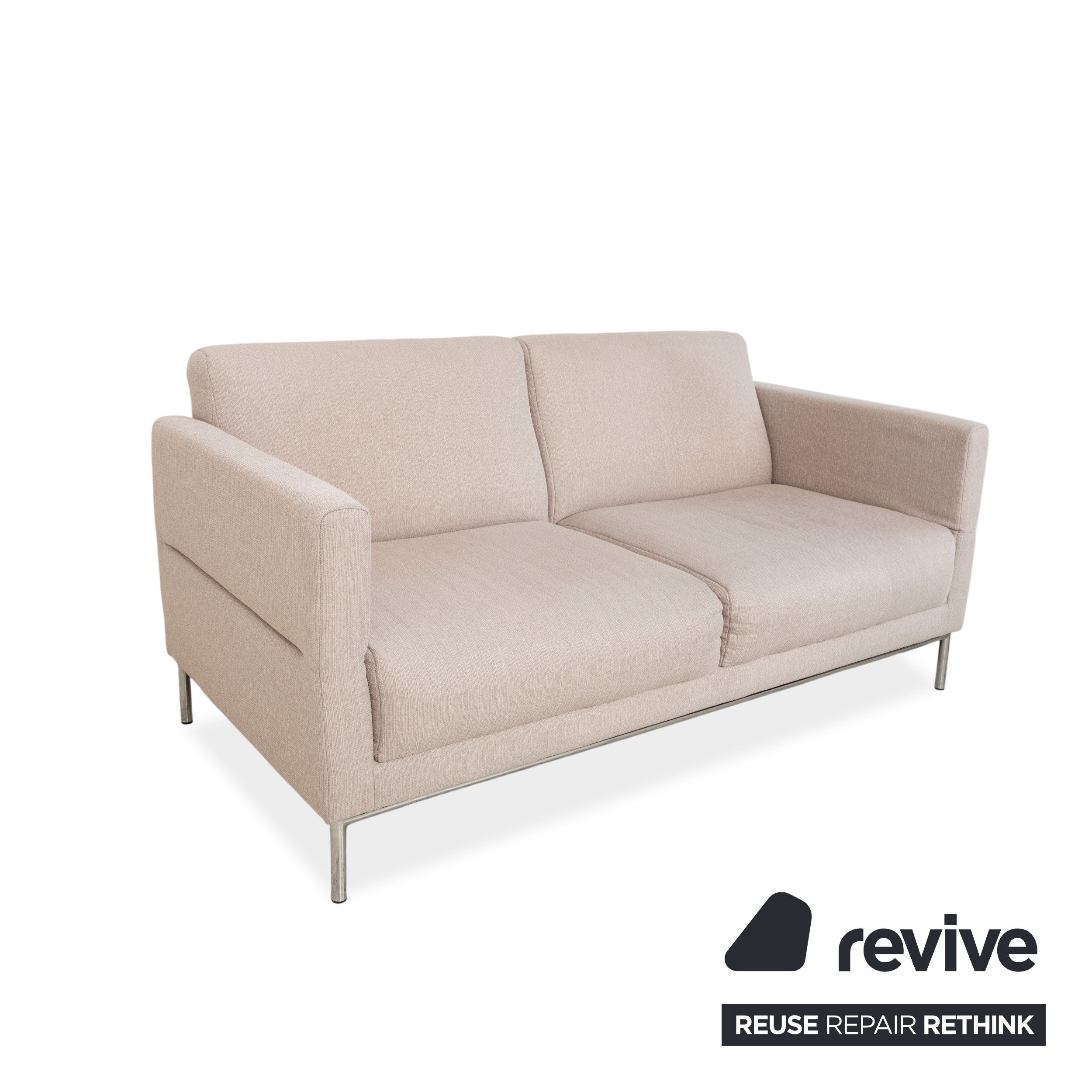 Freistil Rolf Benz 141 Stoff Dreisitzer	Beige Sofa Couch