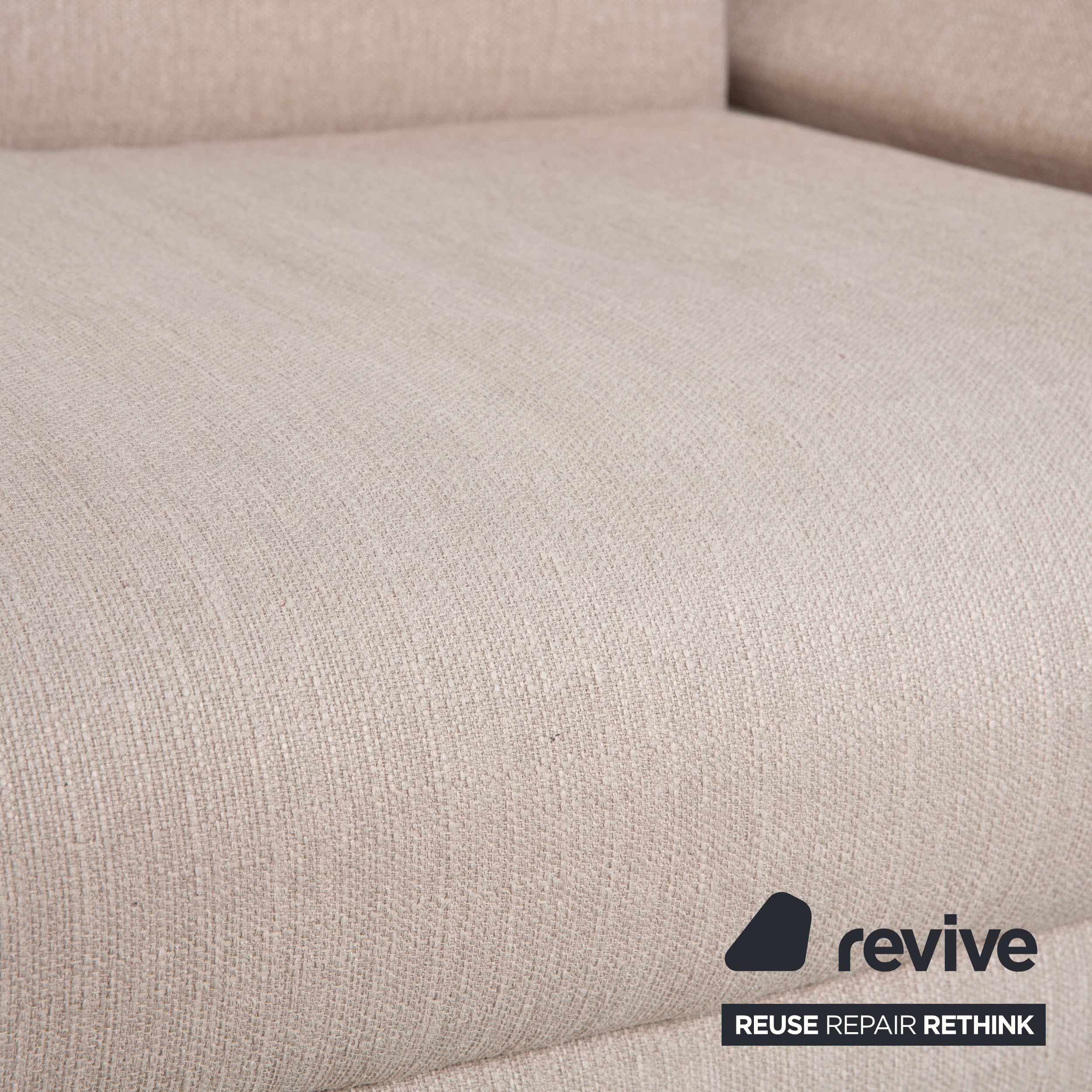 Freistil Rolf Benz 141 Stoff Dreisitzer	Beige Sofa Couch