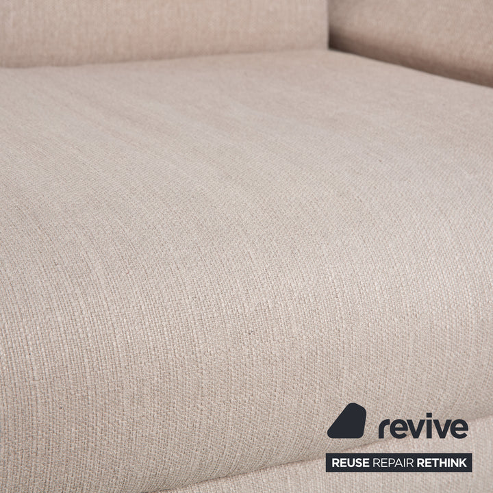 Canapé 3 places Freistil Rolf Benz 141 en tissu beige