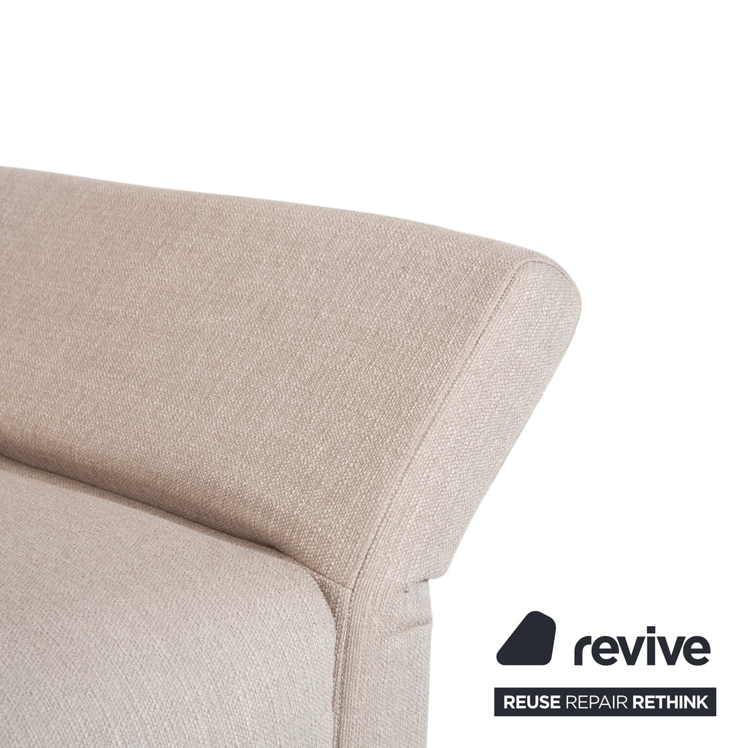 Canapé 3 places Freistil Rolf Benz 141 en tissu beige