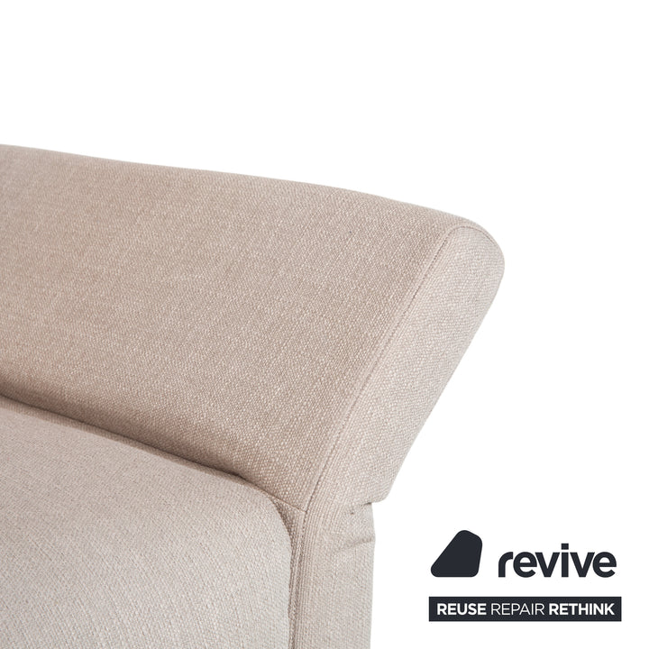 Canapé 3 places Freistil Rolf Benz 141 en tissu beige