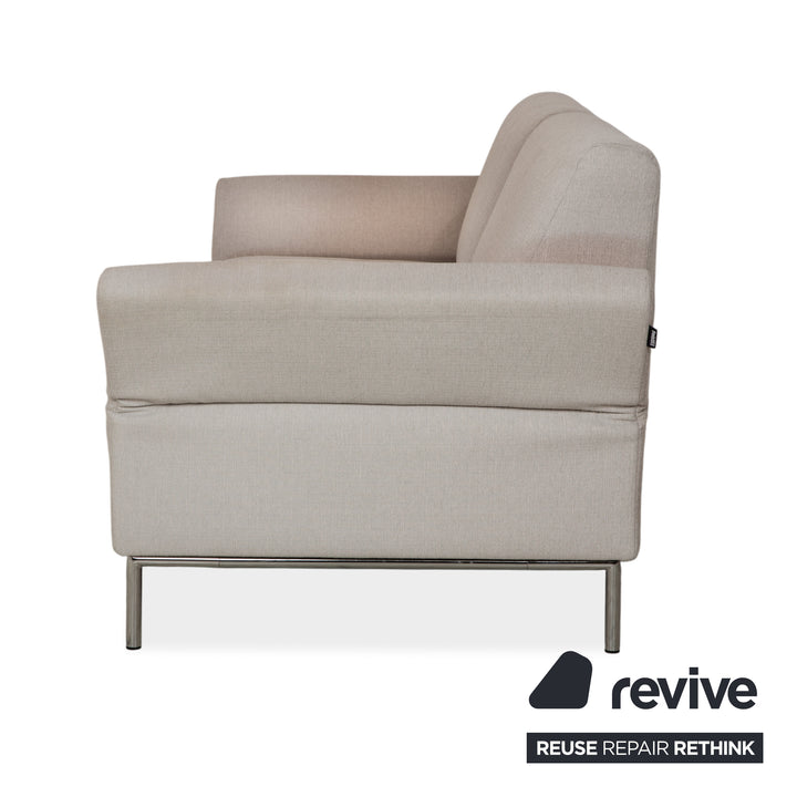 Canapé 3 places Freistil Rolf Benz 141 en tissu beige