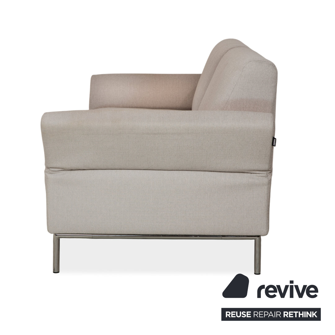 Freistil Rolf Benz 141 Stoff Dreisitzer	Beige Sofa Couch