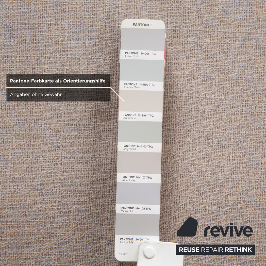 Canapé 3 places Freistil Rolf Benz 141 en tissu beige