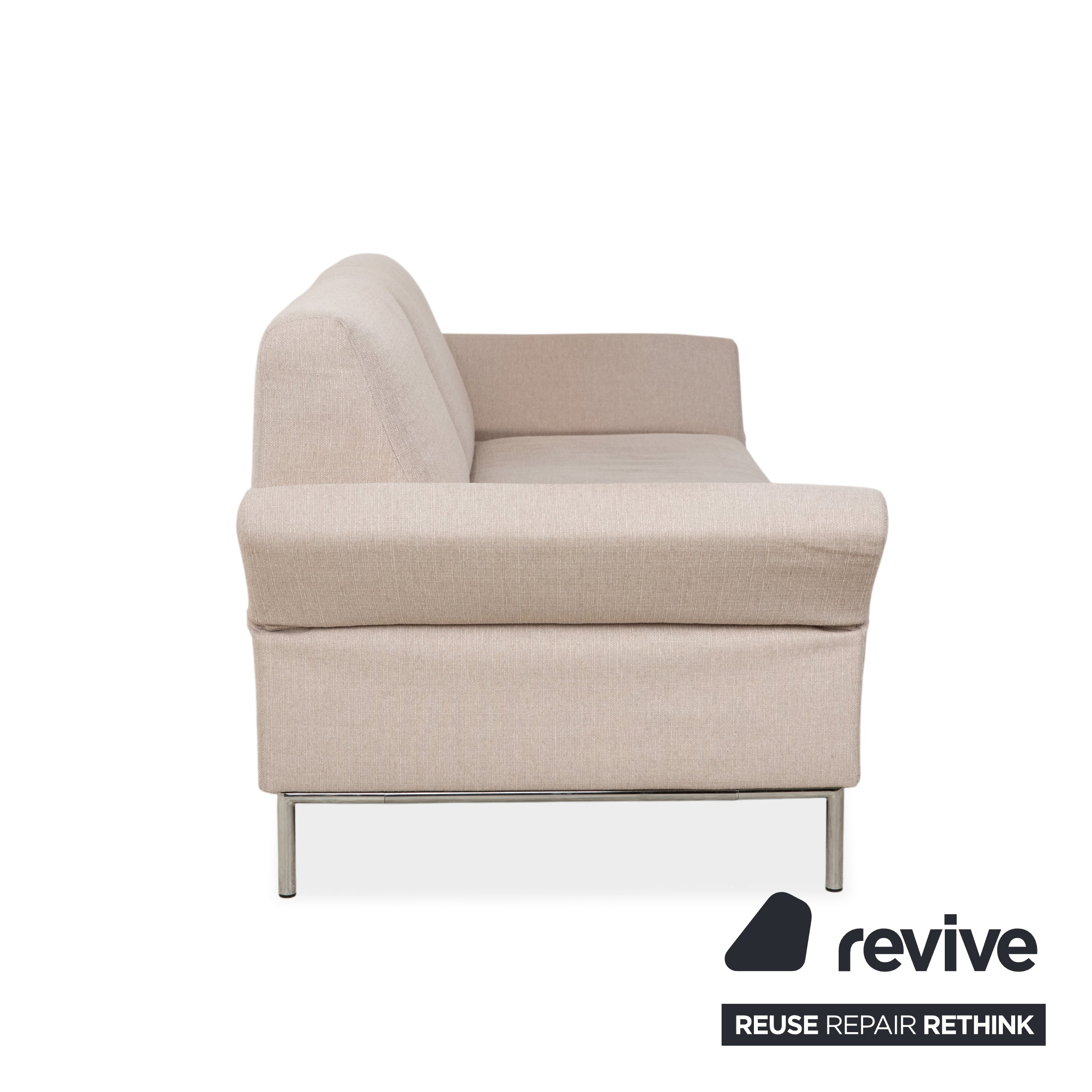 Freistil Rolf Benz 141 Stoff Dreisitzer	Beige Sofa Couch