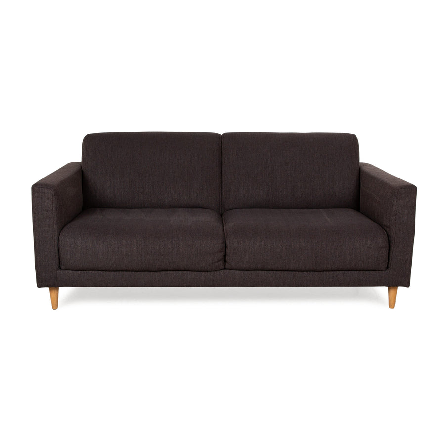 Freestyle Rolf Benz 141 Fabric Two Seater Grey Sofa Couch