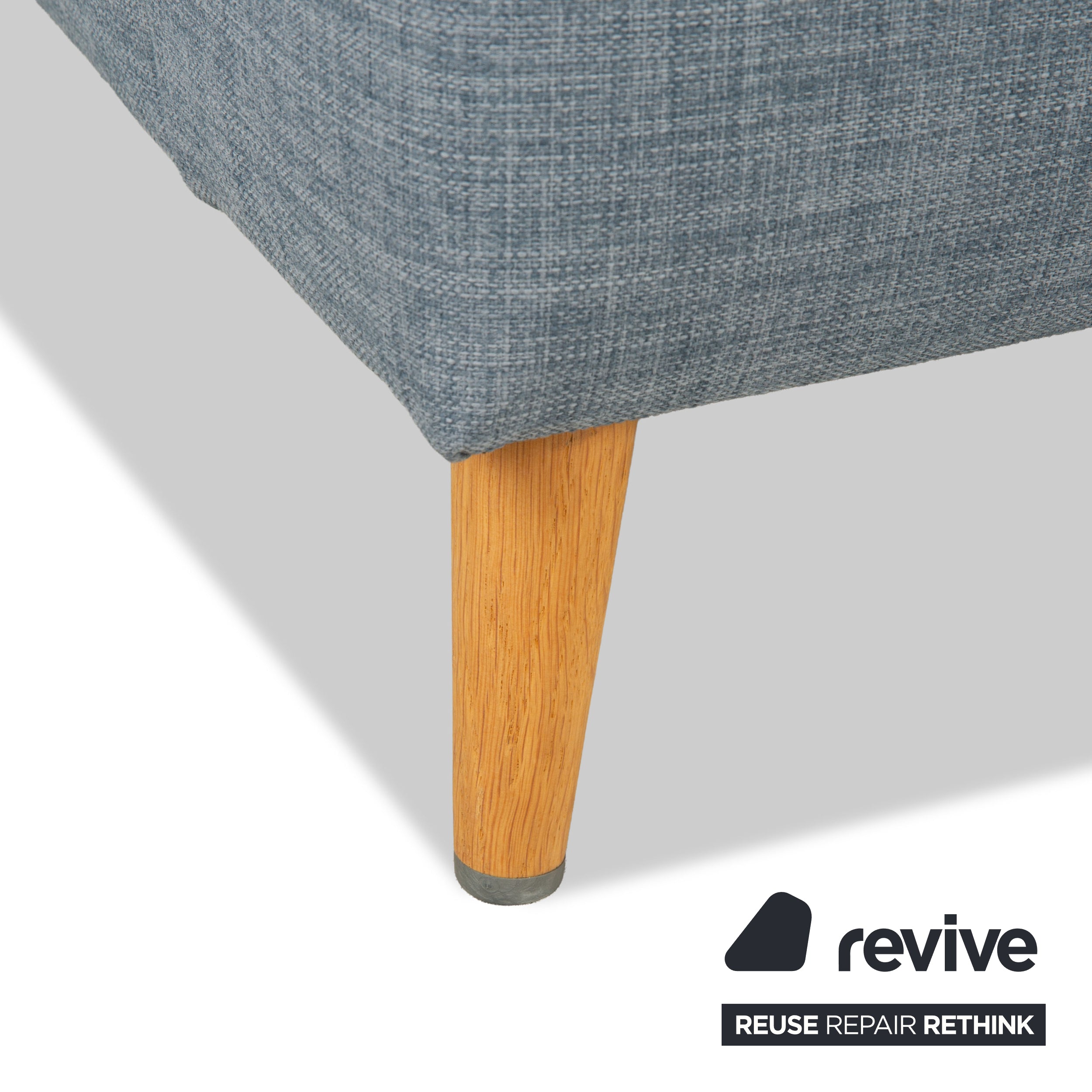 Canapé d'angle en tissu Freistil Rolf Benz 162 gris bleu canapé canapé fonction manuelle