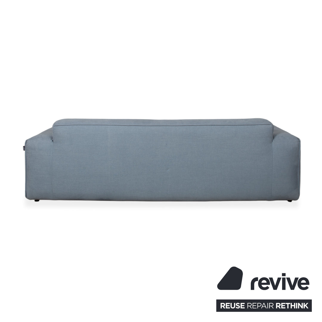 Freistil Rolf Benz 175 Fabric Two-Seater Grey Blue Sofa Couch