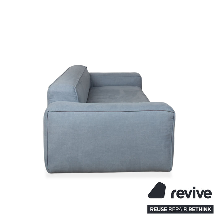 Freistil Rolf Benz 175 Fabric Two-Seater Grey Blue Sofa Couch