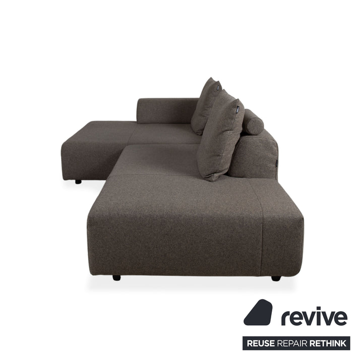 Freestyle Rolf Benz 184 fabric corner sofa grey sofa couch