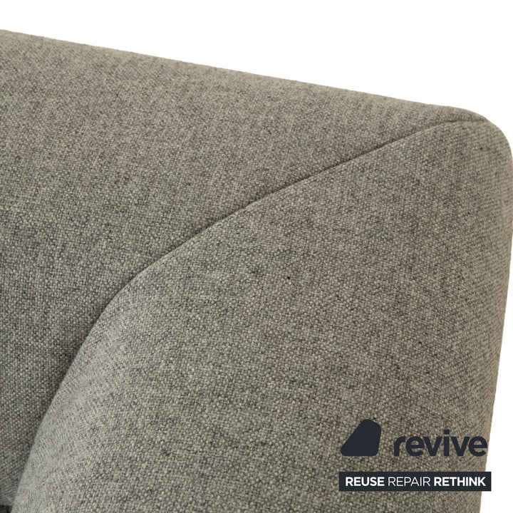 Freistil Rolf Benz 184 canapé d'angle en tissu gris canapé