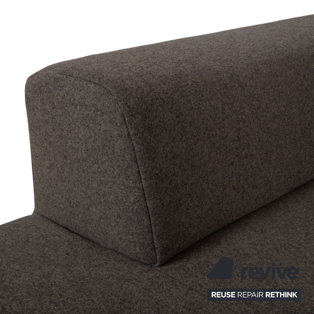 Freestyle Rolf Benz 184 fabric corner sofa grey sofa couch