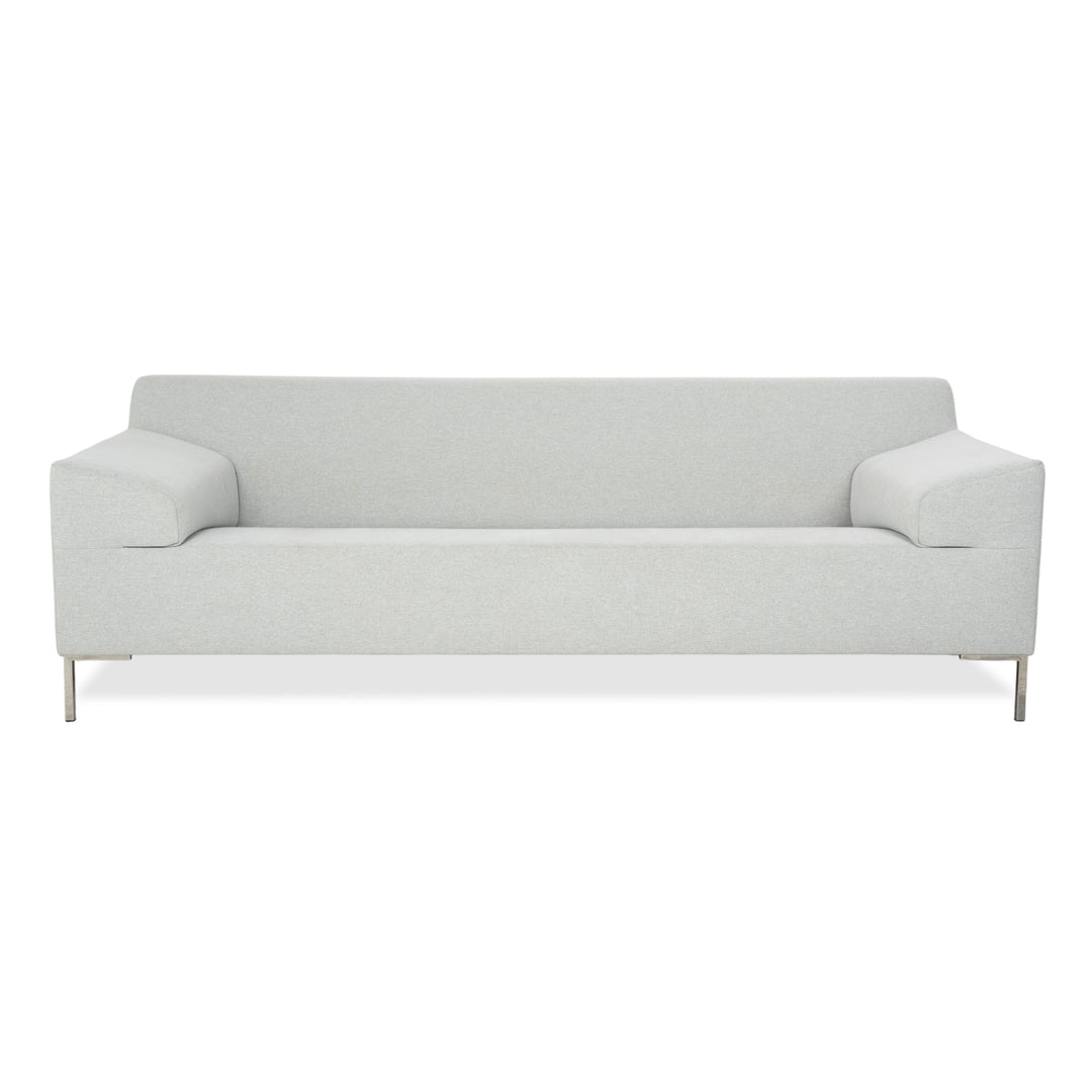 Freistil Rolf Benz 185 Stoff Dreisitzer Hellgrau Blau Sofa Couch