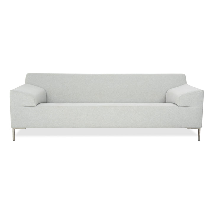Freistil Rolf Benz 185 Stoff Dreisitzer Hellgrau Blau Sofa Couch