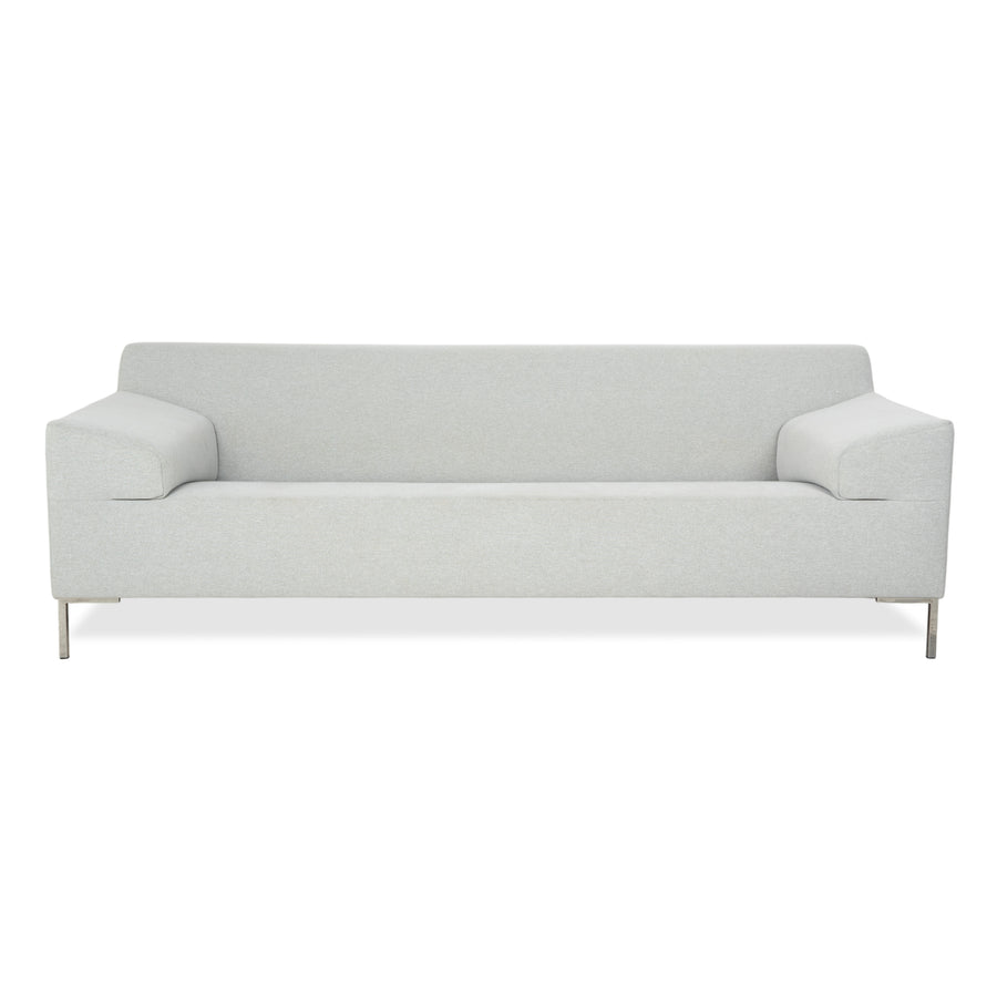 Freistil Rolf Benz 185 Stoff Dreisitzer Hellgrau Blau Sofa Couch