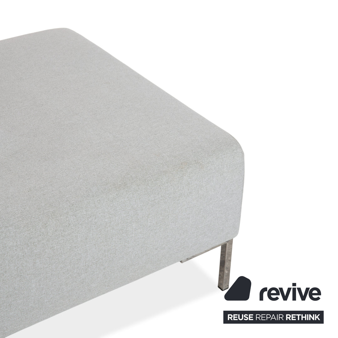 Freistil Rolf Benz 185 Stoff Hocker Grau Blau