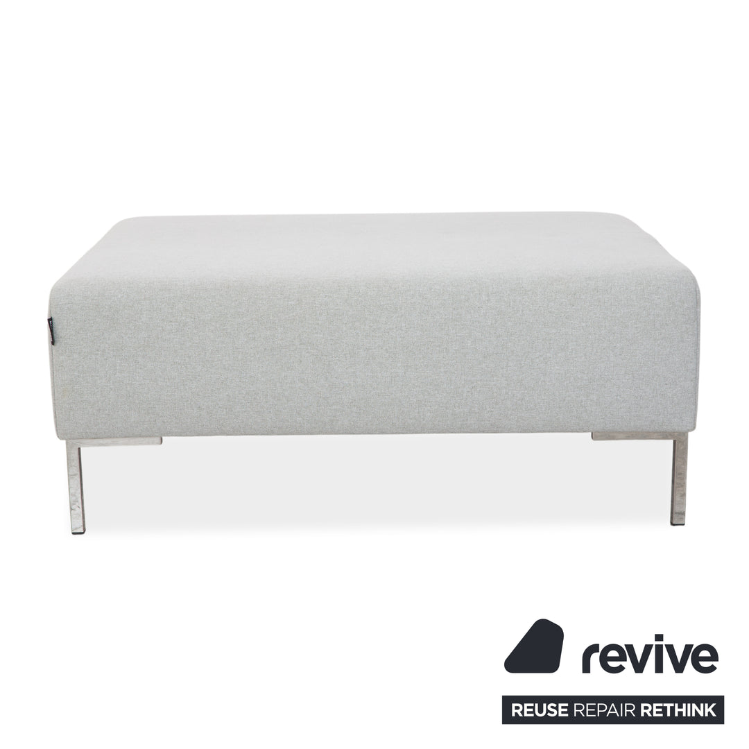 Freistil Rolf Benz 185 Stoff Hocker Grau Blau