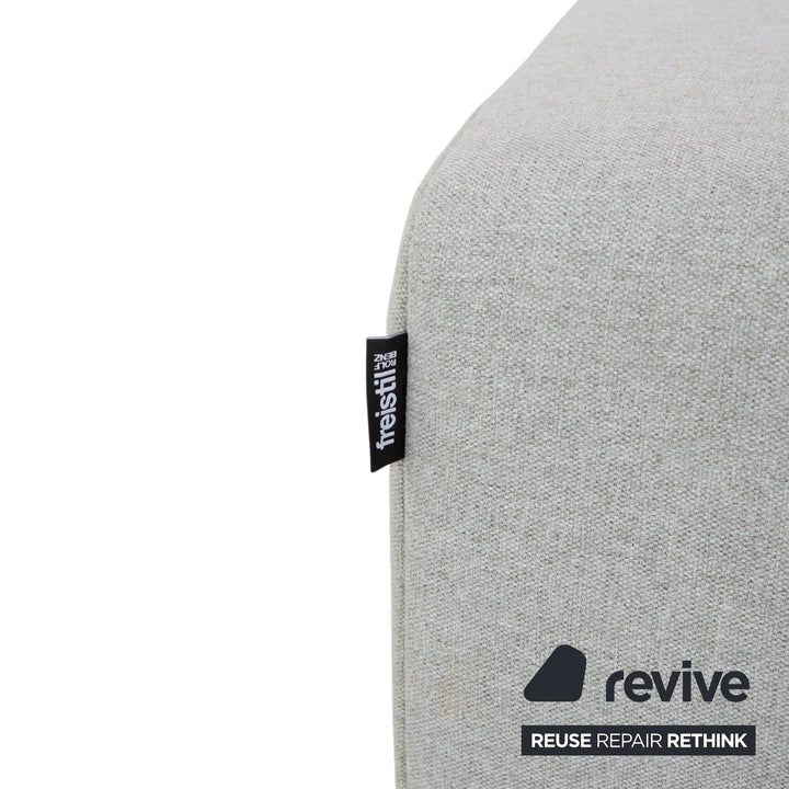 Freistil Rolf Benz 185 Stoff Hocker Grau Blau