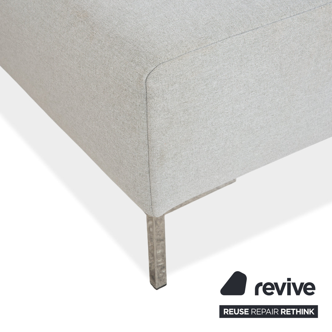 Freistil Rolf Benz 185 Stoff Hocker Grau Blau