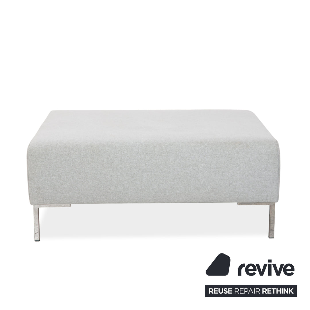 Freistil Rolf Benz 185 Stoff Hocker Grau Blau