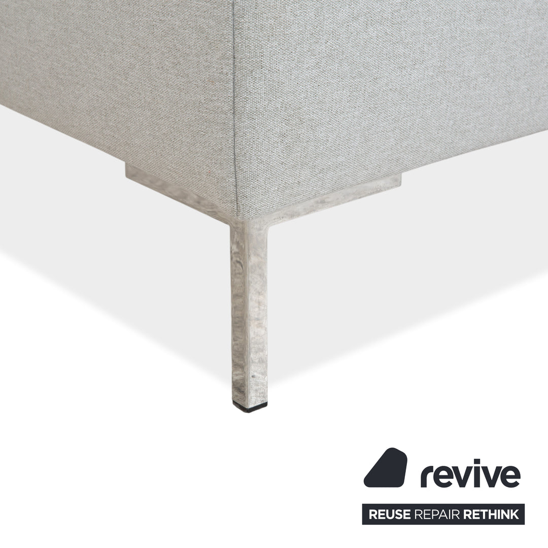 Freistil Rolf Benz 185 Stoff Hocker Grau Blau