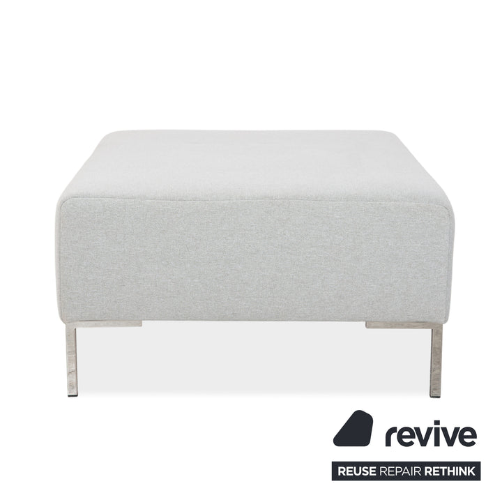 Freistil Rolf Benz 185 Stoff Hocker Grau Blau