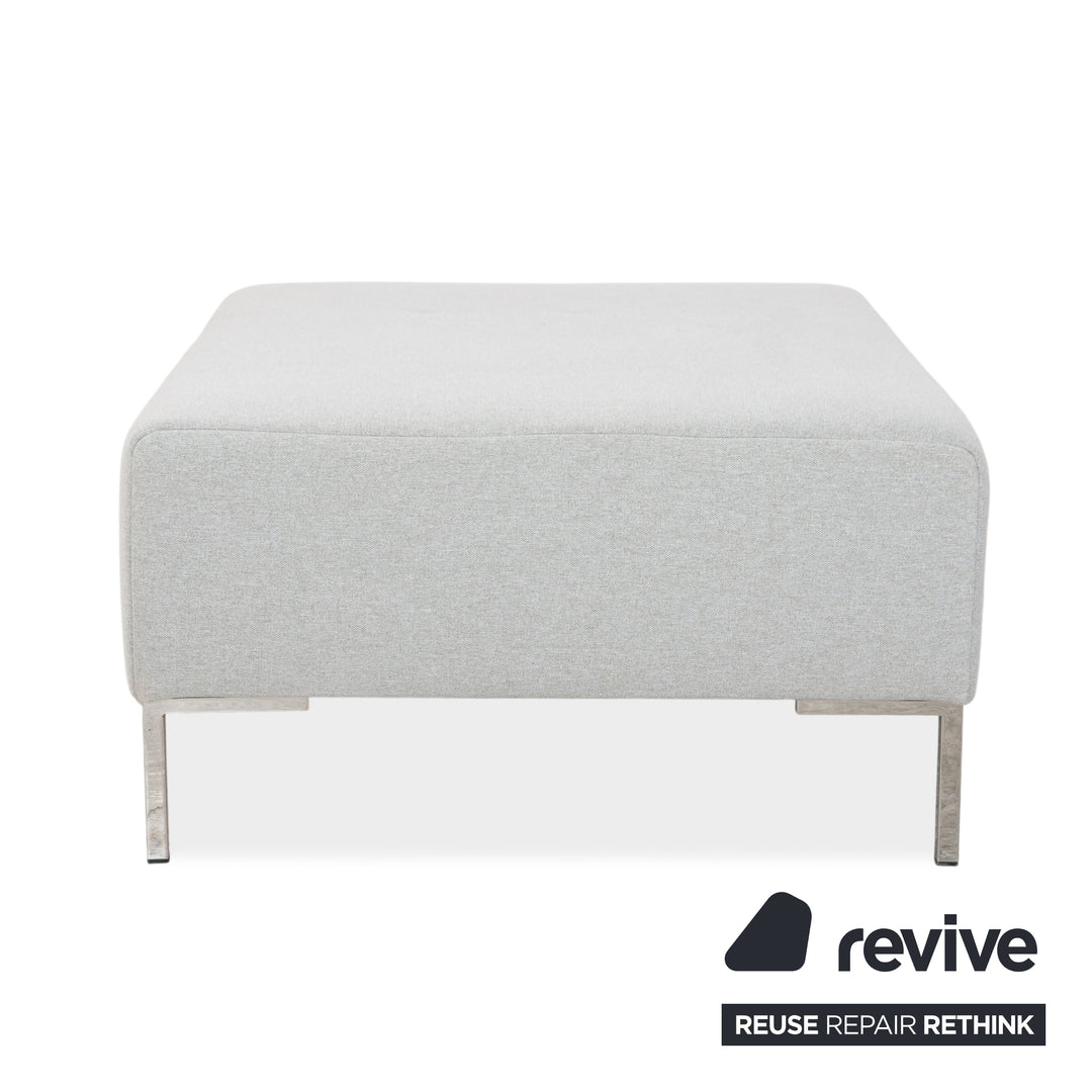 Freistil Rolf Benz 185 Stoff Hocker Grau Blau
