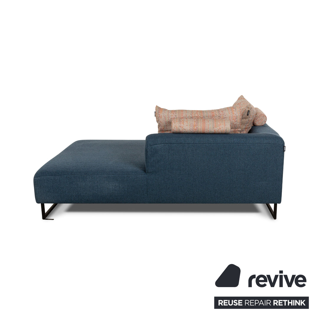 Freistil Rolf Benz 185 Fabric Lounger Blue Daybed