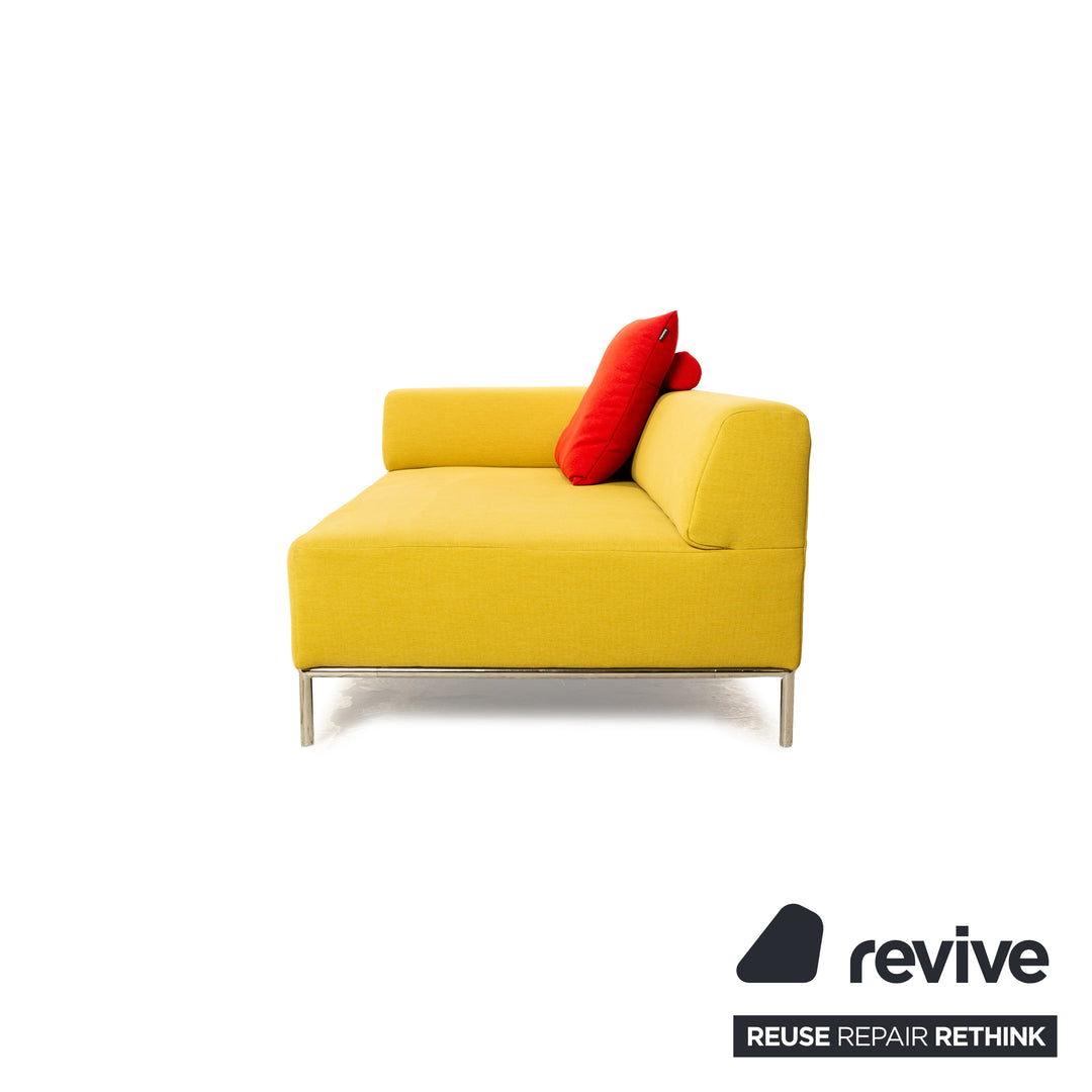 Freestyle Rolf Benz 185 Fabric Two Seater Green Sofa Couch