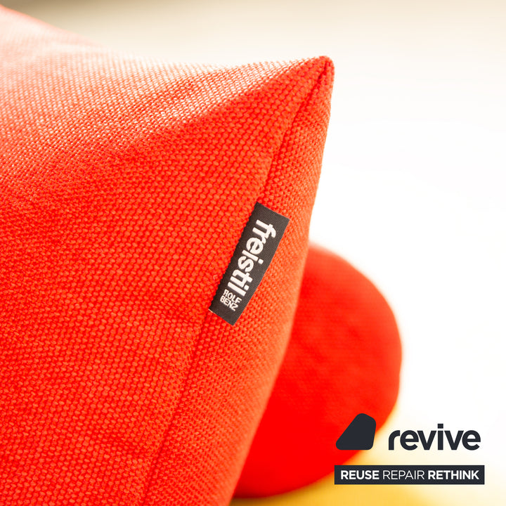 Freestyle Rolf Benz 185 Fabric Two Seater Green Sofa Couch