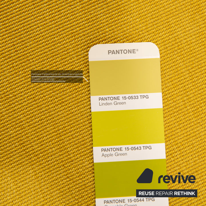 Freestyle Rolf Benz 185 Fabric Two Seater Green Sofa Couch