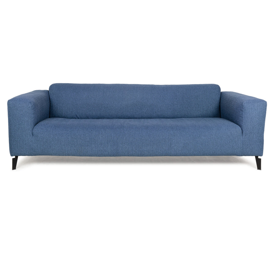 Freistil Rolf Benz 186 Stoff Dreisitzer Blau Sofa Couch