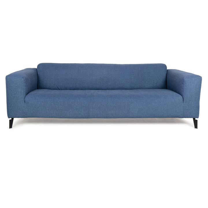 Freestyle Rolf Benz 186 Fabric Three-Seater Blue Sofa Couch