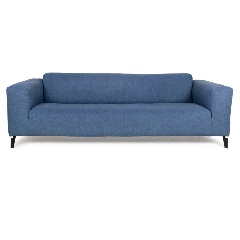 Freistil Rolf Benz 186 Stoff Dreisitzer Blau Sofa Couch
