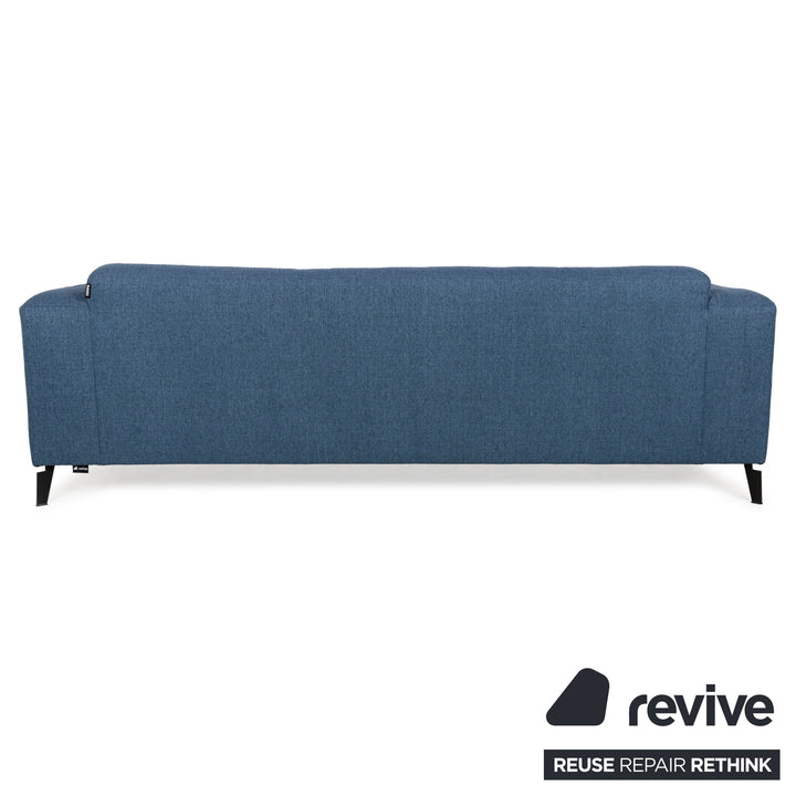 Freestyle Rolf Benz 186 Fabric Three-Seater Blue Sofa Couch